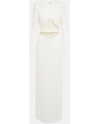 David Koma - Mesh-trimmed Cady Gown - Lyst