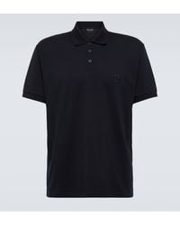 Giorgio Armani - Cotton-blend Polo Shirt - Lyst