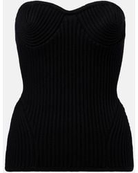 Jean Paul Gaultier - Ribbed-Knit Wool-Blend Corset - Lyst