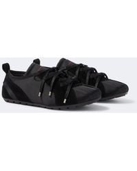 Simone Rocha - Sneakers Ballerina Grip Aus Satin Mit Leder - Lyst