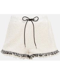 Sacai - Drawstring Tweed Shorts - Lyst