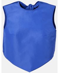 Patou - Open-Back Faille Top - Lyst