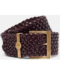 Etro - Pegaso Woven Leather Belt - Lyst