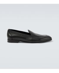 Brioni - Appia Leather Loafers - Lyst