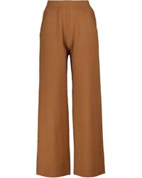 Jardin Des Orangers Wool And Cashmere Trousers - Brown