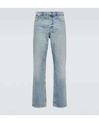 FRAME - Mid-Rise Straight Jeans - Lyst