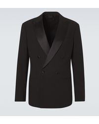 Giorgio Armani - Virgin Wool Tuxedo Blazer - Lyst