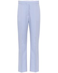 Stella McCartney High-rise Straight-leg Pants - Blue