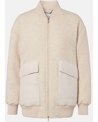 Eleventy - Herringbone Wool-Blend Down Jacket - Lyst