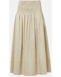 JOSEPH - Leonie Ruched Midi Skirt - Lyst