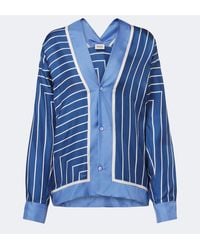 Tod's - Striped Silk Shirt - Lyst