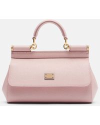Dolce & Gabbana - Sicily Small Leather Top-Handle Bag - Lyst