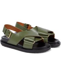 Marni Fussbett Leather Sandals - Multicolor