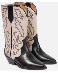 Isabel Marant - Duerto Leather & Suede Cowboy Boot - Lyst
