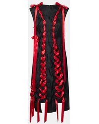 Simone Rocha - Satin-Trimmed Brocade Midi Dress - Lyst