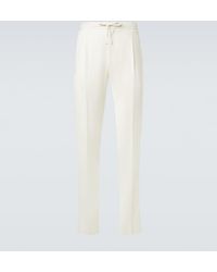 Lardini - Virgin Wool Tapered Pants - Lyst