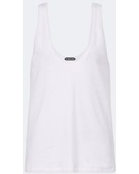 Tom Ford - Cotton-Blend Jersey Tank Top - Lyst