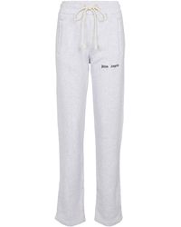 Palm Angels Cotton Jersey Sweatpants - Grey