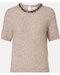 Velvet - Top Briana En Mezcla De Lana Adornado - Lyst