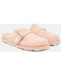 Jimmy Choo - Fayence Suede Mules - Lyst