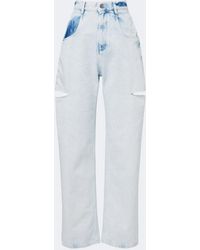 Maison Margiela - Cutout Wide-Leg Jeans - Lyst