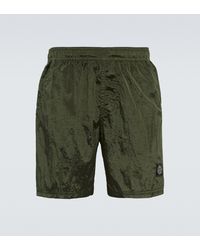 Stone Island Nylon Swim Shorts - Green