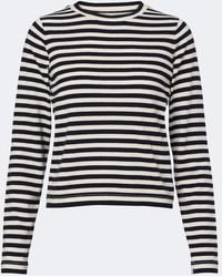 Extreme Cashmere - N°451 Lisa Striped Cotton And Cashmere Top - Lyst