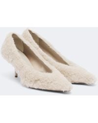 Max Mara - Pumps Aus Shearling - Lyst