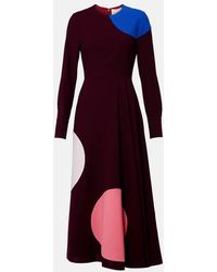 ROKSANDA - Bedrucktes Midikleid Withiel Aus Crepe - Lyst