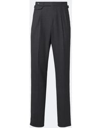dunhill - Wool And Cashmere Straight Pants - Lyst