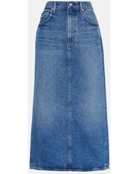 Citizens of Humanity - Peri Denim Maxi Skirt - Lyst
