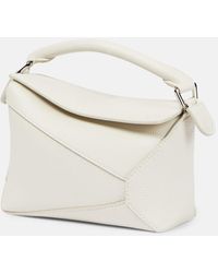 Loewe - Puzzle Edge Kleine Schultertasche Aus Strukturiertem Leder - Lyst