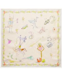 ALÉMAIS - Court Printed Silk Scarf - Lyst