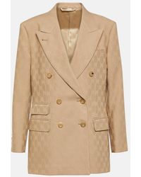 Gucci - Gg Wool Jacquard Jacket - Lyst