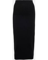 Victoria Beckham - Vb Body High-rise Knit Midi Skirt - Lyst