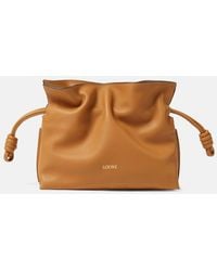 Loewe - Flamenco Mini Leather Clutch - Lyst