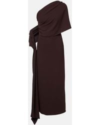 Marmar Halim - One-Shoulder-Robe Aus Crepe - Lyst