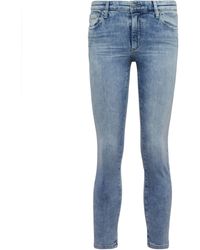 AG Jeans - Prima Crop Mid-rise Skinny Jeans - Lyst