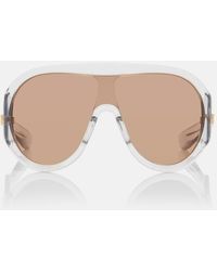Bottega Veneta - Mask Shield Sunglasses - Lyst