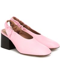 Marni Pumps slingback in pelle - Rosa