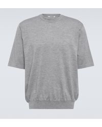 AURALEE - Knitted Cashmere T-shirt - Lyst