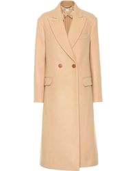 Stella McCartney Abrigo cruzado de lana - Neutro
