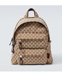 Gucci - Medium Gg Canvas Backpack - Lyst