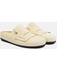 Jacquemus - Mocassins Suede Mules - Lyst