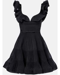 Zimmermann - Abito Corto Con Plisse E Volant - Lyst