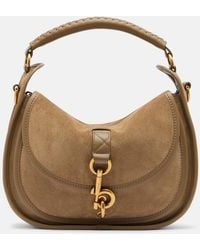 Burberry - Clip Messenger Bag Aus Veloursleder - Lyst