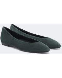 Aeyde - Ellie Suede Ballet Flats - Lyst