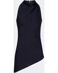 Veronica Beard - Radford Asymmetric Halterneck Top - Lyst