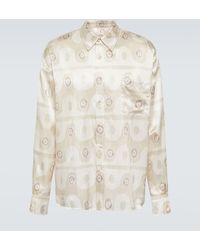 Commas - Printed Silk And Cotton Shirt - Lyst