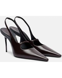 Alaïa - Drop Leather Slingback Pumps - Lyst